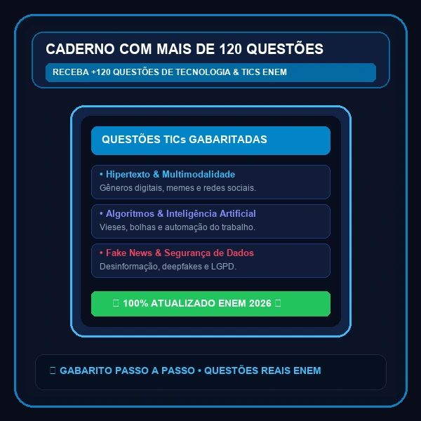 Bônus 1 - Caderno com 100 Atividades Comentadas Tecnologia & TICs Comentadas